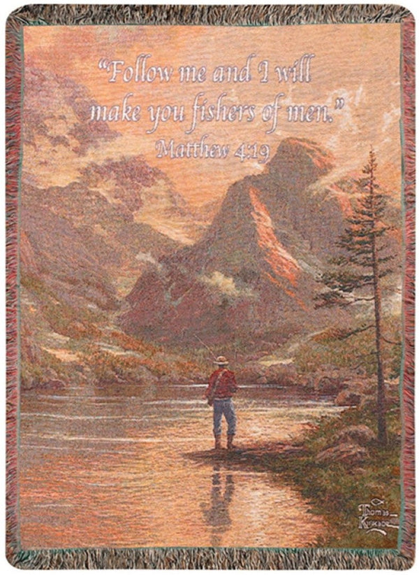 Manual Woodworkers & Weavers Almost Heaven Tapestry Throw Blanket 50" x 60" By Thomas Kinkade Studios