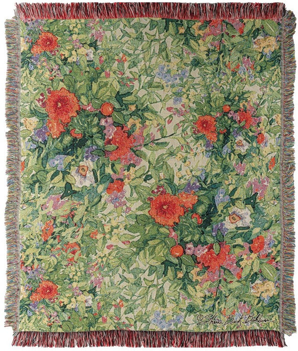 Manual Woodworkers & Weavers Butterfly Squares Woven Throw Blanket 50" x 60" By Sherri Buck Baldwin