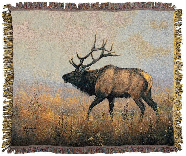 Manual Woodworkers & Weavers Grey Ghost Throw Blanket 50" x 60" By Abraham Hunter