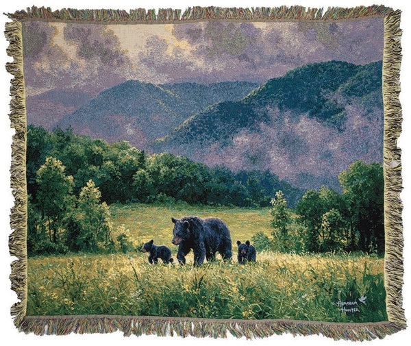 Manual Woodworkers & Weavers Room To Roam Tapestry Throw Blanket 50" x 60" By Abraham Hunter