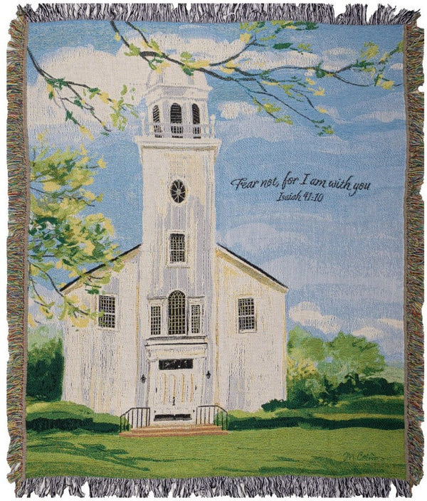 Manual Woodworkers & Weavers Town Square So Do Not Fear Throw Blanket 50" x 60" By Martha Collins