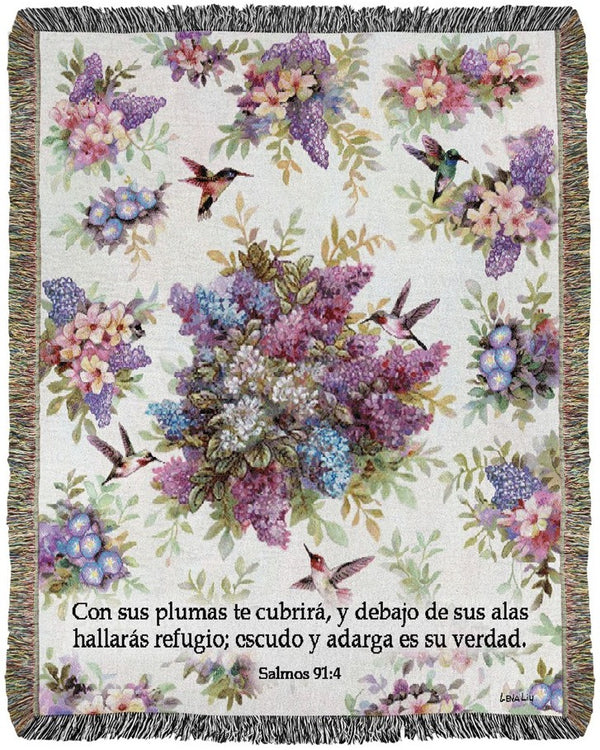 Manual Woodworkers & Weavers Whisper Wings Tapestry Throw - Spanish 50" x 60" By Nicky Boehme