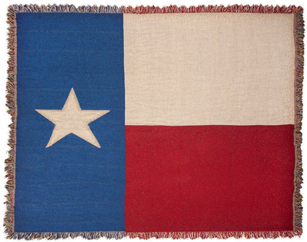 Manual Woodworkers & Weavers Lone Star Flag Tapestry Throw Blanket 50" x 60" By Manual Woodworkers & Weavers