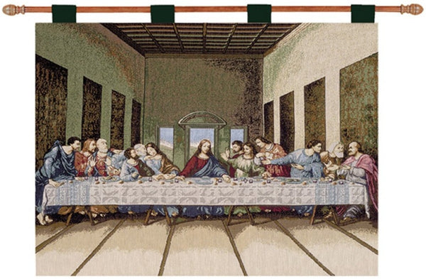 Manual Woodworkers & Weavers Last Supper Tapestry Wall Hanging 36" x 26" By Manual Woodworkers & Weavers