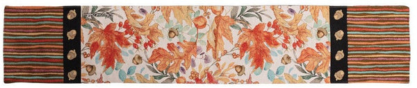 Manual Woodworkers & Weavers Autumn Colors Woven Table Runner 12.5" x 72" By Sherri Buck Baldwin
