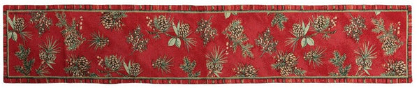Manual Woodworkers & Weavers Evergreen Pine Woven Table Runner 12.5" x 72" By Sally Eckman Roberts