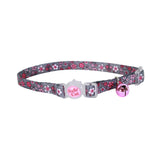 Safe Cat Fashion Adjustable Breakaway Cat Collar - Pink Cherry Blossoms