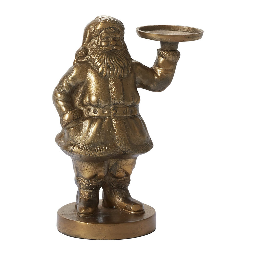 Saint Nick Antique Gold Metal Figurine By Accent Decor
