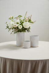 Whitewashed Norah Ribbed Distressed Vases By Accent Decor