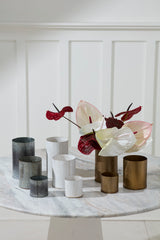 Whitewashed Norah Ribbed Distressed Vases By Accent Decor