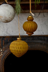 Nutmeg Glass Ornaments By Accent Decor
