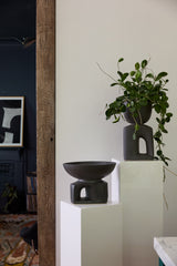 Oberon Reactive Glaze Sculptural Bowl By Accent Decor