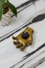 Open Hand Candleholder By Accent Decor