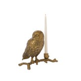 Owl's Watch Metal Candleholder By Accent Decor