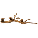Oyster Mushroom Metal Candleholder By Accent Decor