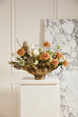 Phoenix Antique Gold Metal Boat-Shaped Vessel By Accent Decor