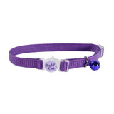 Safe Cat Adjustable Snag-Proof Breakaway Cat Collar - Purple