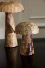 Porcini Mushroom Wood Decorative Figurines (Set of 3) By Accent Decor
