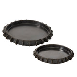 Reverie Tabletop Sculptural Ceramic Trays By Accent Decor