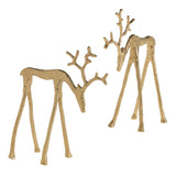 Rex Reindeer Metal Decorative Figurines By Accent Decor
