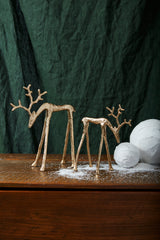 Rex Reindeer Metal Decorative Figurines By Accent Decor