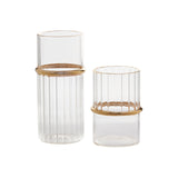 Ring Glass Votive Candleholders By Accent Decor