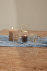 Ring Glass Votive Candleholders By Accent Decor