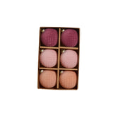 Rosy Velvet Glass Ornaments (Set of 6) By Accent Decor