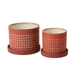 Salamanca Textured Ceramic Pots By Accent Decor