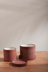 Salamanca Textured Ceramic Pots By Accent Decor