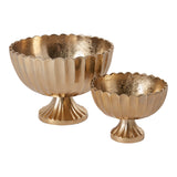 Scallop Metal Compotes By Accent Decor