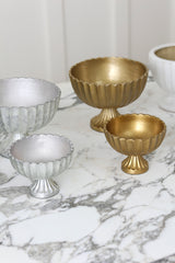 Scallop Metal Compotes By Accent Decor