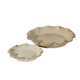 Scallop Trimmed Trays By Accent Decor