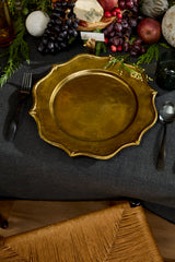 Serendipity Metal Decorative Charger By Accent Decor