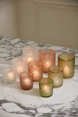 Share Textured Glass Votive Candleholder By Accent Decor
