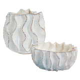 Sono Reactive Glaze Wavy Decorative Vessels By Accent Decor