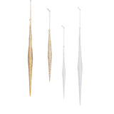 Sparkle Icicle Glass Ornaments By Accent Decor