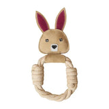 Dura-Fused Color Leather Dog Toy - Forest Rings 11"