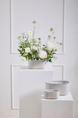 Stable Ribbed Glossy Planters By Accent Decor