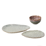 Starling Dinner Reactive Glaze Speckled Decorative Accents By Accent Decor