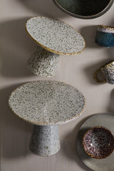 Starling Speckled Ceramic Serving & Display Stands By Accent Decor - 12" x 4.75" - Image 9