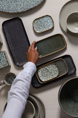 Starling Reactive Glaze Glossy Trays (Set of 3) By Accent Decor