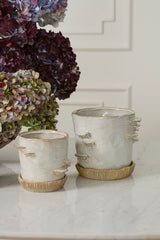 Stepped Mushroom with Saucer Pots By Accent Decor