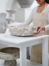 Sylvia Textured Ceramic Bowl By Accent Decor