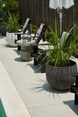 Syros Textured Fiber Composite Pots By Accent Decor