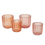 Tanger Ribbed Textured Votive Candleholders By Accent Decor