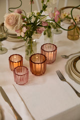 Tanger Ribbed Textured Votive Candleholders By Accent Decor
