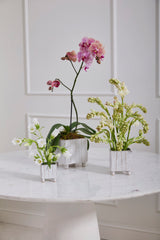 Tarragona Square Reactive Glaze Sculptural Planters By Accent Decor