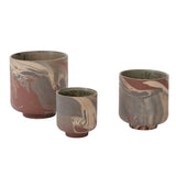 Tedros Marbled Footed Pots By Accent Decor