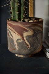 Tedros Marbled Footed Pots By Accent Decor